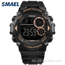 SMAEL Mens Sport Relojes impermeables Pantalla LED Luminoso